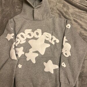 Spyder Gray Hoodie with White Star Accents